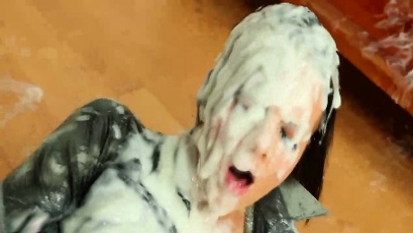 Bukkake soaked fetish wam hottie