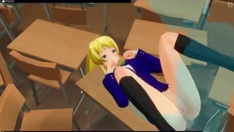 [CM3D2] - Love Live Hentai, Eli Ayase Stays After School For Sex